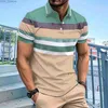 Mäns skjortor Heta Selling Herr Summer Short Sleeved Contrasing Shirt With Lapel Button Up Mens 3D Shirt YQ240422