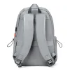 Torby Plecak wypoczynkowy dla mężczyzny kobiety sportowe Proste lekki design 14 -calowy laptopa z laptopem z USB Teens School Toar Male Grey