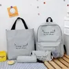 School Bags Fashion Waterproof Student Backpack Nylon Kawaii Girls Travel Rucksack Women Teens Bag Cute Black Laptop