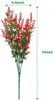 Faux Floral Greenery 10 حزم زهور مزيفة لافندر الاصطناعية فو الزهور الأرجواني للمنزل حديقة الزفاف فناء الجدول الداخلي ديكور في الهواء الطلق T240422