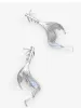 Boucles d'oreilles thaya boucles d'oreilles plaquées argentées poisson os de design original boucles d'oreilles boucles d'oreille de mode pour femmes sirène fête fine bijoux cadeau