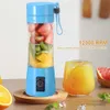 Juicers 400ml Smoothies Mixer Machine with 6 Blades Mini Electric Juicer Multifunctional Vegetable Juicer Blender for Home Office Travel