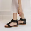 Casual Shoes Summer Women 2,5 cm Platform 3cm High Heels Sandals Lady Semester Bekväm Fashion Beach Female Bohemian Flats