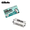 Shaver Gillette Super Blue Barbear lâminas de barbear para homens Aço inoxidável Blades de barbear de borda dupla (5Blades x 20 caixas)