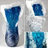 Vase moderne Ocean Wave en forme de résine Vase Crafts mode Nordic Style Office Living Room Decoration Blue Vase Decoration 240422