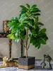 装飾的な花loquat緑の植物偽の木屋内バイオニックマグノリア風景盆栽
