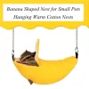 Supplies Animals Design Pet Banana Hamster Rat Hammock Cage House Nest Hamster Warm House Small Animal Hammock