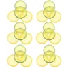 Fleurs décoratives 24 pcs Imitation tranche fausses tranches Simulation citrons Modèle artificiel ornements décorations de mariage en plastique faux