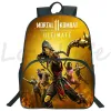 Рюкзаки 16 -дюймовый рюкзак Mortal Kombat Mochila Детский косплей школьный рюкзак подросток для подростки туристическая сумка rucksack мальчики девочки мультфильм Книг