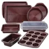 Backware-Tools Nicht-Set-Set 10-Pieces Merlot