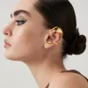 Orecchini Enfashion Clip irregolare sugli orecchini per donne Gioielli Fashion Party Gold Color Orer Cuff 2022 Zirconi Pendientes Mujer E221386