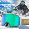 Sonnenbrille im Freien Photochrome Skibrillen Männer Snowboardbrillen Frauen Winter Schnee Sonnenbrille UV400 Magnetische Attraktion Lens Hochqualität