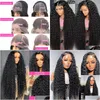 Perruques synthétiques 13x6 HD Lace Frontal Wig onde profonde Human Human 250% bouclé 30 pouces avant 5x5 Sans glue sans porter le produit de livraison DHCQR