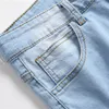 Fashion Spring Skinny Stretch Holes Men Jeans Trousers Male Distressed Ripped Jogging Pencil Denim Pants 240417