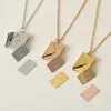 Enveloppe Collier de lettre d'amour pour les femmes et les hommes