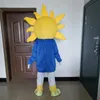 2024 Ny vuxen Happy Sun Mascot Costume Fun Outfit Suit Birthday Party Halloween Outdoor Outfit Suitfestival Dress
