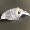 Accesorios 20 PPC señuelos de pesca sin pintar en blanco flotante Bandeo Japón Cebo 38 mm 7g Agua superior Griffon Cabriclo Swimbait Cebo artificial 9003