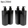 Dispensers 4 -st bijvulbaar 250 ml lege lotionpompflessen voor gel soap dispenser shampoo Press Dispenser badkameropslagfles