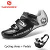 Schoenen sidebike Road Cycling Shoes Cycling Athletic Professional Cycling Shoes en Pedal Sets Meerdere keuzes