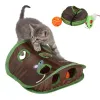 Giocattoli simpatici pet gatto cognella interattiva sevel gioco 9 fori tunnel hunt mouse hunt intelligence giocattolo pet hole nascosto gattino giocattoli pieghevoli