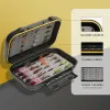 Accessoires SF Fly Fishing Box Zwart Waterdichte Vlieg Visdoos Trout Vliegvliegdoos Storage Case 13.3*8.8*3,6 cm