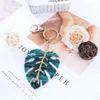 Keychains Festival Gift Fun Fresh Foliage Shape Car Pendant Bag Keys Holder Leaf Keychain Key Ring