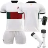 Soccer Sets/tracksuits Tracksuits 2223 Portugal Away White No.7 Ronaldo Suit Original Short Sleeve World Cup