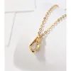 Never Fading 18K Gold Plated Luxury Brand Pendants Necklaces gemstone Choker Pendant Designer Necklace Beads Chain Jewelry Accessories NO box