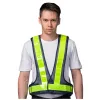 Jackets Breathable Net riding Traffic Night Work safety vest Vshaped High Visibility Security Cycling reflective Jogging Jackets