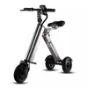 Mini E-Bike Three-wheel Foldable Electric Scooter 250W 36V 7.8Ah For Adults