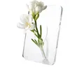 Jarrones PO en forma de marco Vase de flores elegantes organizador de escritorio multifuncional transparente