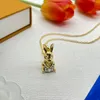 Necklace Designer L for Women Man rabbit Jewelry Stainless Chain animal Necklace Designers Casual Party Wedding Travel Holiday lovely Jewelry CRD2404222