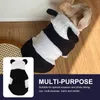 Hundkläder husdjurskläder leverans varma kläder cosplay kläder panda valp kostym korall fleece vinterdräkter