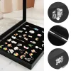 Display Badge Storage Box Pin Case Desktop Display Brosch Holder Jewelry Organizer Container