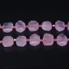 Beads 22pcs/strand Natural Rose Quartzs Faceted Slab Nugget Loose Beads,Cut Pink Crystal Stone Gems Slice Pendants Jewelry Making