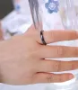 Band 3mm ljus 4 färger enkla keramiska ringar för kvinnor smidiga keramiska ringar whitablackbluepink mode bröllop förlovningsring