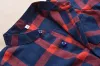 T-shirts printemps automne enfants chemises garçons mode plaid plaid mandarin cols longues chemises pour les enfants de 212 ans portent des vêtements