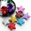 Décoration de fête 100pcs créatif étoile pendant gravité bloc hélium ballon poids pentagram accessoires décorations couleurs aléatoires