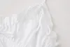 Casual jurken ruches blanke vrouw mouwloze slip kort voor vrouwen bowknot backless mini jurk geplooid sexy feest