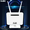 Маршрутизаторы kuwfi Lte Router разблокирован 300 Мбит / с 4G Wi -Fi RouterWireless Modem AP USIM ROUTER Outdoor Hotspot Mobile Network 5DBI Антенна