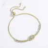 Bransoletki Tennis Bracelets for Women Lucky Evil Eye 925 Srebrna bransoletka mężczyźni biżuteria Boho Regulowana łańcuch pudełka 10 "najlepszy przyjaciel