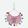 Dog Apparel Cute Pet Drool Towel Knitting Ball Schnauzer Teddy Soft Pets Bib Letter Print Small Medium Sized Dogs