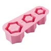 Bakformar silikon isfack mögel hexagon bolltillverkare för 20/30/40oz tumbler bpa gratis kub sommardrycker