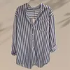 Women's Blouses Autumn Long Sleeve Shirt Classic Striped Casual Tops For Shopping Walking Outfit