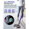 Electric Mop Cordless with 300ml Water Tank Spin LED Headlight and Sprayer 240422