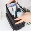 Aufbewahrungstaschen Mode Kosmetikbeutel Atmungsaktives Reisetasche Mesh Design Männer Frauen tragbare Business -Handtasche Organisation