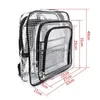 Autres Drinkware Unisexe Antistatic Clear Backpack Travel Travel Shoder Sacs PVC Rucksack Engineer Tools Drop Drop Livrot Home Garden Kitch DHG1Q