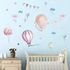 Wandstickers 30x90 cm Cartoon Home Decal voor kinderen Kid Kid Babykamer Luchtballonstijl Sticker Decoratie