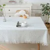 Stołowy tkanin prostokątny makijaż obrusowy nordycki styl bawełniany lniany herbatę