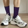 Chaussettes masculines électro motif drôle vintage genshin jeu jeu anime style rue Casual équipage de chaussettes imprimées